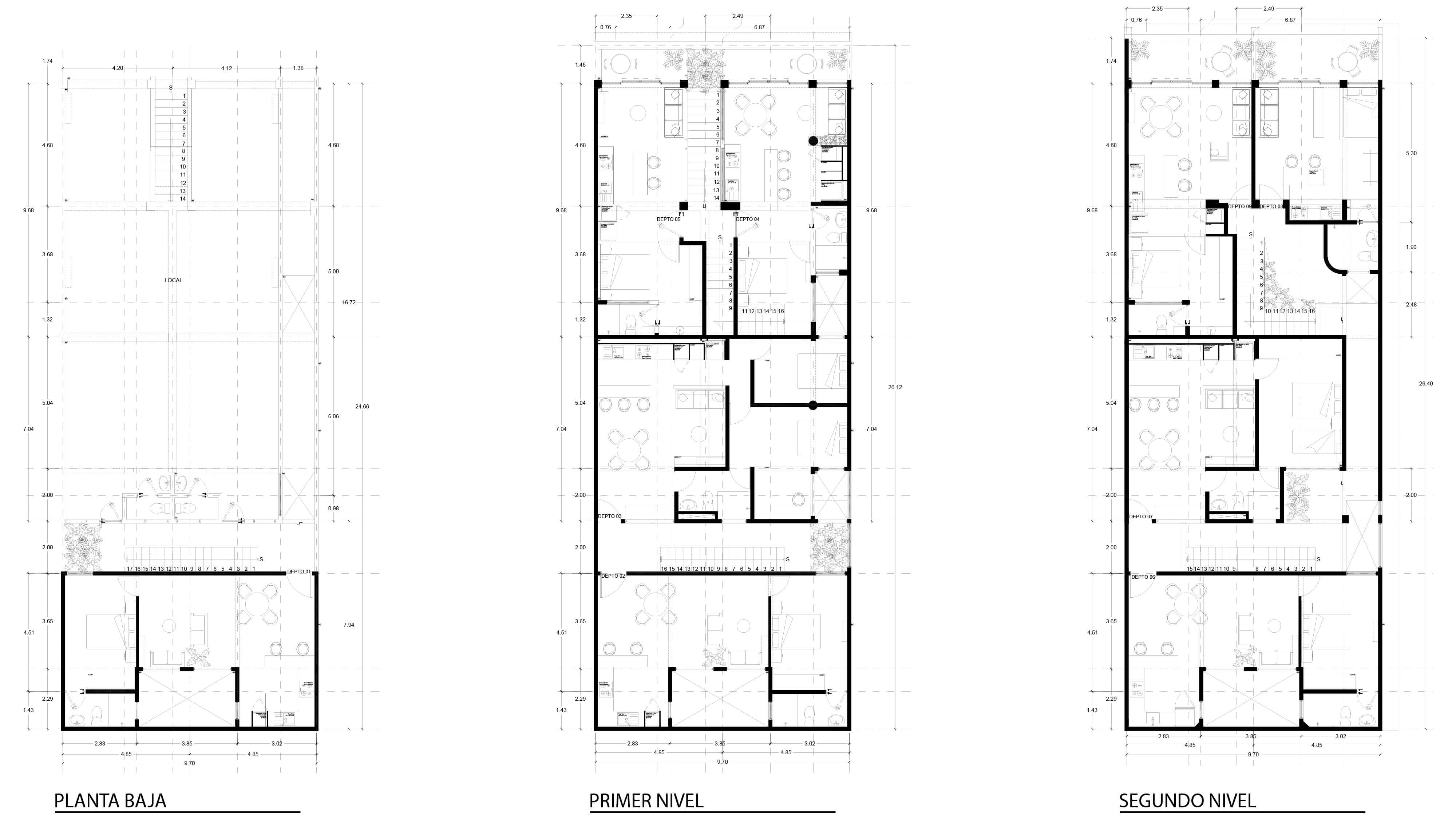 Planta arquitectónica - Proyecto Putla
